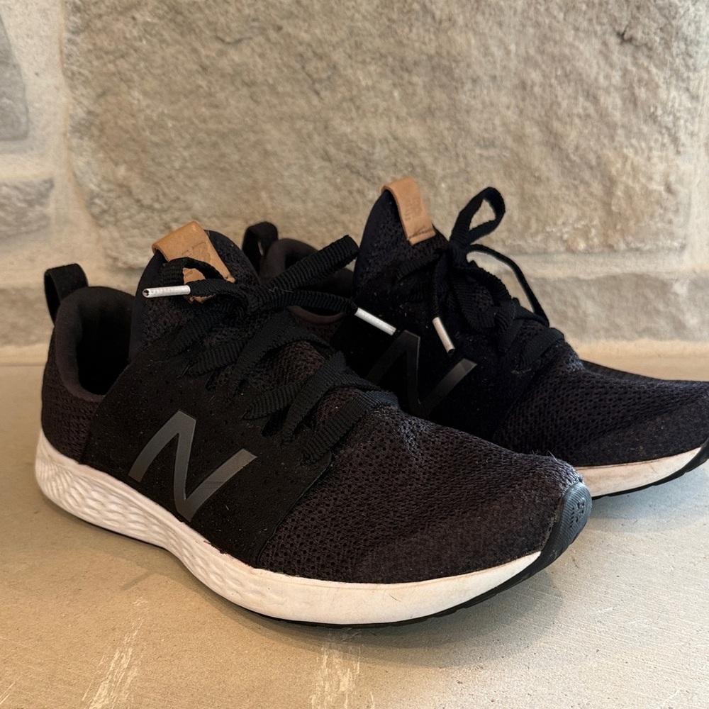 New Balance Black and White Athletic Shoes